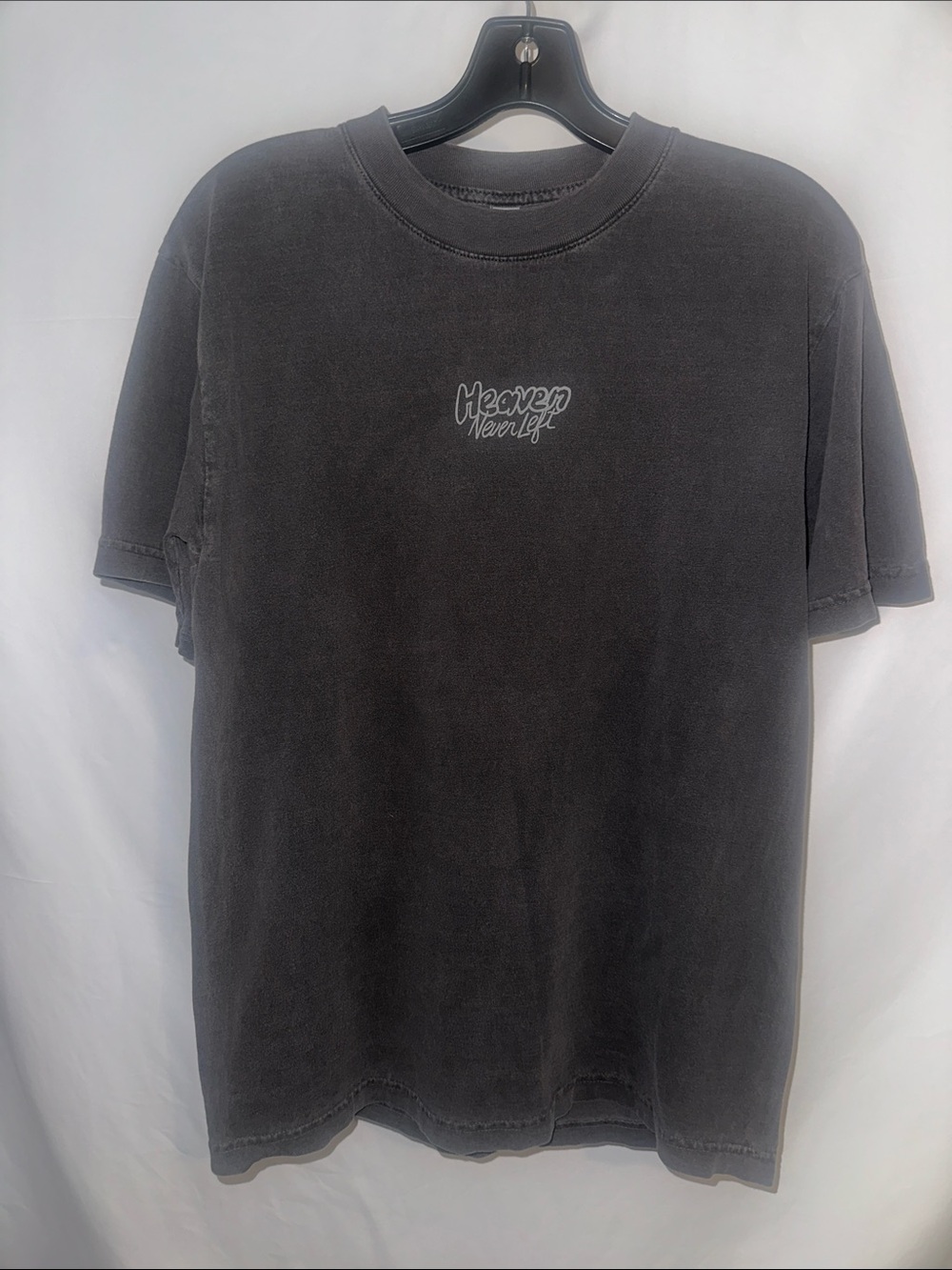 Los Angeles Apparel Black 'Heaven Never Left' Graphic Crewneck Tee